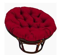 Cojín acolchado giratorio para silla de exterior, cojín redondo con diseño floral, 100 cm de diámetro, 10 cm de grosor, para jardín y patio