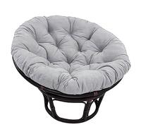 Cojín acolchado giratorio para silla de exterior, cojín redondo con diseño floral, 100 cm de diámetro, 10 cm de grosor, para jardín y patio