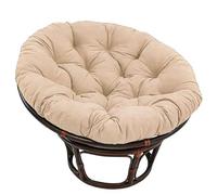 Cojín acolchado giratorio para silla de exterior, cojín redondo con diseño floral, 100 cm de diámetro, 10 cm de grosor, para jardín y patio