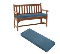 Cojín antideslizante para banco de exterior, almohada de 2/3 plazas para patio, terraza, asiento de ventana, color azul oscuro, 150 x 50 x 5 cm, cómodo accesorio para asiento de jardín