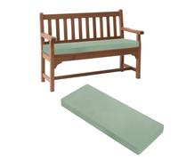 Cojín antideslizante para banco de jardín al aire libre, cojín para patio de 2/3 plazas, para interiores y exteriores, para columpio, terraza, asiento de ventana, verde, 170 x 45 x 5 cm