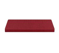 Cojín antideslizante para banco para exteriores e interiores, 117 x 40 x 5 cm (rojo burdeos), funda extraíble, almohada de repuesto para columpio de jardín, se adapta a bancos de 91/106/102/101 x 42