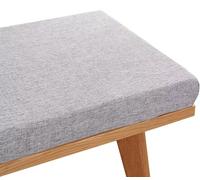 Cojín antideslizante para bancos de jardín y muebles de columpio, color gris, 90 x 35 x 3 cm, cómoda funda de asiento para ventanas de bahía y patio