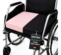 Cojín Antiescaras 100% Viscoelástico para Silla de Ruedas 42x42x8 cm con Funda Impermeable y Antideslizante - Cojín Antiescaras Postural para Mayores Fabricado en España