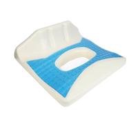 Cojín Antiescaras con Soporte para las Piernas, Cojines Transpirables de Espuma Viscoelástica para el Hueso del Trasero, Cojín Antiescaras con Diseño Hueco de Forma Ovalada para Ancianos, Postrados en
