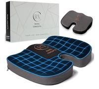 Cojín Antiescaras coxis, Regalo De Funda Extra, Viscoelástico 60D, Alivio Dolor Coxis, Hemorroides y Zona Lumbar,Cojin Ergonómico Oficina, Coche, Silla de Ruedas y Gaming, Lavable y Antideslizante