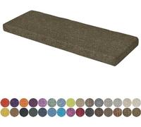 Cojín antiescaras de 119 x 46 x 5 cm. Fabricado con Tejido de algodón y Lino y Esponja de Alta Densidad, con partículas Antideslizantes y Funda extraíble, Apto para Uso en Interiores y exter