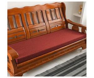 Cojín antiescaras de 31x13x2 Pulgadas. Cojín de Banco de Esponja de Alta Densidad con diseño de Hebilla Antideslizante. Adecuado para sofás de Madera, Patios, Suelos, terrazas, Balcones y OT