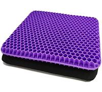Cojin antiescaras para silla de ruedas, de gel- HSSGGV para sillas Gaming y de Oficina, para Coche, Rueda, Funda Lavable(morado)