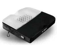 Cojín Antiescaras para Silla de Ruedas, Postural Mayores, Nuevo Modelo, Viscoelástico, Espuma viscolelastica, Incluye Dos Fundas Impermeables, Negro, Ignifugo (42x42)