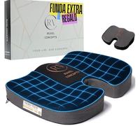 Cojín Antiescaras, REGALO De Funda Extra, Cojín Silla Oficina para Alivio Dolor de Coxis, Viscoelástico y 60D,para Hemorroides y Zona Lumbar, Ergonómico,Coche y Silla de Ruedas y Gaming
