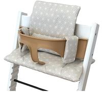 Cojín Antimanchas para Trona Compatible con Tripp Trapp® Beige Estrellas