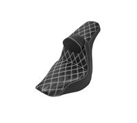 Cojín Asiento Asiento de pasajero para motocicleta 2-Up con cojín respaldo para Softail para Low Rider FXLRST FXLRS para Sport Glide