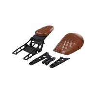 Cojín Asiento Asiento trasero plegable modificado para motocicleta, accesorios ocultos individuales a dobles para Benda para Napoleón 450