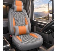 Cojín Asiento camión de Lujo para Volvo FMX 2021-, Gris | Cojín envolvente con centro tejido transpirable, reposacabezas separado y acolchado multicapa para conducción diaria.