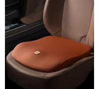 Cojin Asiento Coche Conductor Cuña - Cojin Coxis Ciatica de Espuma Viscoelástica - Cojin Silla Oficina Ergonomico, Antideslizante, Funda Lavable,Marrón
