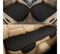 Cojín Asiento Coche,para Peugeot 308 SW III 2021 2022-2024 Coche Asiento Trasero Antideslizante Suave Cojines Funda Asiento de Coche Transpirable Cojines,Black-Gold