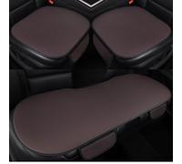 Cojín Asiento Coche para Range Rover(4seats) 2007-2012, Fundas de Coche Transpirables de Hielo Seda Protector Almohadilla Set,Coffee Front and Back