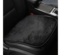 Cojin Asiento Coche para Renault Clio V/5 2019-2024, Cojines Delantero Felpa Invierno, Peluche Cómodo Esponjosa Protección, Accesorios Coche,Black-2PCS