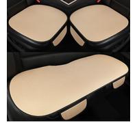 Cojín Asiento Coche para Toyota Aqua 2011-2020, Fundas de Coche Transpirables de Hielo Seda Protector Almohadilla Set,Beige Front and Back