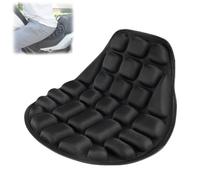 Cojín Asiento Moto para Harley-Davidson Fat Boy Gray Ghost 2025 | Acolchado 3D de celdas cerradas en EVA y ranuras de aire. Cojín sillín moto antideslizante y transpirable para rutas sin dolo
