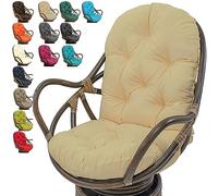 Cojín basculante giratorio impermeable para exteriores con respaldo alto para mayor comodidad en hamacas y columpios