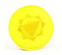 Cojín bordado a mano for cuenco tibetano y cuenco de cristal, alfombrilla inferior de cuenco de sonido de Buda de Nepal, ideal for meditación de yoga y curación de sonido (Color : Yellow_10CM)