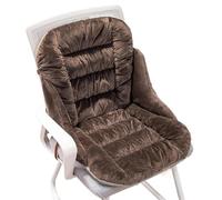 Cojín Calefactable For Silla De Oficina, Con 3 Niveles De Temperatura Y Respaldo Completo, Ideal For El Hogar Y La Oficina. Calefacción Eléctrica Mayor Relajación Y Comodidad(Brown)