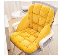 Cojín calefactable para Silla de Oficina, con Respaldo y Soporte, Control de Temperatura de 9 Niveles, Pantalla Digital y función de temporización (45 x 50 x 45 cm) (Amarillo)