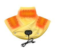 Cojín calefactor para cuello y hombros, almohadilla térmica para cuello y hombros, envoltura térmica con masajeador y 3 ajustes de calor, envoltura de masaje vibratorio, cojín ch