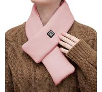 Cojín calefactor para el cuello recargable - Bufanda cómoda 80 x 11 cm, envoltura cálida y suave de algodón, diseño de bufanda térmica inteligente con 3 niveles de calor | Cojín de cal