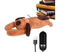 Cojín calefactor para mascotas de peluche - cachorro de peluche de juguete de peluche temperatura ajustable | Juguete USB con apagado automático, para hombros, espalda, cuello, vientre, para, niño