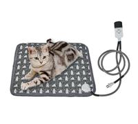 Cojín Calentador para Mascotas - Cama para mascotas con calefacción eléctrica Suministros para mascotas - Estera de calefacción de piso exterior para perros con temporizador | Para Clima Frío Cómodo