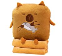 Cojín Capibara, Peluche Capibara - Forma de Capibara con peluche de dibujos animados manta | Lindo calentador de manos con animales de peluche abrazados para leer, dormir, trabajar
