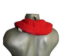 Cojín cervical de semillas de San Juan con cámaras, color rojo cereza