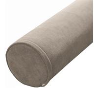 Cojín Cilíndrico Grande 40/50/90/80/60cm Almohada De Tubo Para Lumbar/Cuello/Espalda/Cabeza Apoyo Almohada Rollo Con Funda Extraíble Para Cama, Sofá, Silla, Coche, Yoga(Milky brown,10x40cm/4x15in)