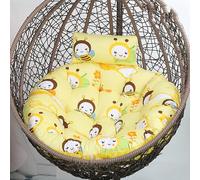 Cojín colgante de repuesto para silla de huevo, cojín de mimbre con cremallera extraíble para uso en interiores y exteriores, perfecto para dormitorio, patio y jardín