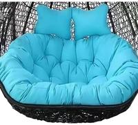 Cojín colgante doble para columpio, 170 x 129 cm, cómodo y duradero, hamaca al aire libre para 2 personas, perfecto para patio y jardín, diseño resistente, ideal para ocio al aire libre
