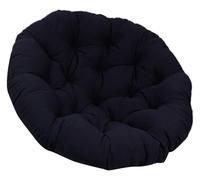 Cojín colgante en forma de huevo para mecedoras al aire libre, funda extraíble, cojín grueso y suave para asiento de patio, jardín, negro, 90 x 90 cm, perfecto para comodidad y estilo