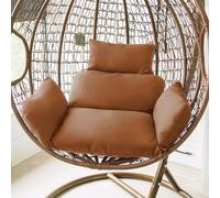 Cojín colgante para silla de huevo, cojín grueso desmontable para interiores y exteriores, jardín, oficinas, cojín de repuesto lavable para silla columpio de huevo