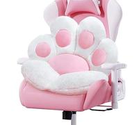 Cojín con Forma de Pata de Gato Kawaii con Forma de Pata de Gato de 28 x 24 Pulgadas, cojín de Felpa para sofá Perezoso para Silla de Jugador, Accesorios Kawaii, decoración de habitación, Almohadilla