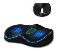 Cojin Coxis, Cojin Silla Oficina de espuma con Memoria, para Alivio Presión en Caderas, Cojín Antiescaras, Ortopédico, Cojín Ergonómico Viscoelásitco oficina y Silla de ruedas, Cojín hemorroides