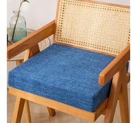 Cojín cuadrado de espuma viscoelástica para silla, suave, lavable, para cocina, comedor, oficina y patio, 17 x 17 x 2 pulgadas, color 14, grueso, comodidad y apoyo