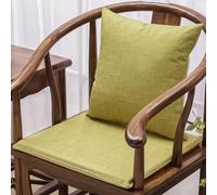 Cojín Cuadrado Espuma Fina Alta Densidad Antideslizante Funda Desmontable para Mesa Comedor y Taburete Barra,Verde Matcha,Almohada de 20x20 Pulgadas