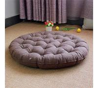 Cojín cuadrado grande de meditación para yoga y suelo, almohada de tatami de lino grueso acolchado, cojín de asiento suave para niños y mascotas