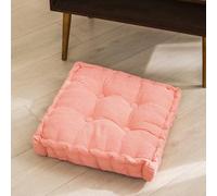 Cojín Cuadrado Grueso 100% algodón para sillón y Silla de Comedor, 50x50cm, Asiento Elevador Grande para el Suelo, cómodo cojín Amarillo Suave para la decoración del hogar (50×50cm)