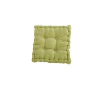 Cojín Cuadrado Grueso 100% algodón para sillón y Silla de Comedor, 50x50cm, Asiento Elevador Grande para el Suelo, cómodo cojín Amarillo Suave para la decoración del hogar (Verde 40×40cm)