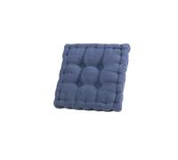 Cojín Cuadrado Grueso 100% algodón para sillón y Silla de Comedor, 50x50cm, Asiento Elevador Grande para el Suelo, cómodo cojín Amarillo Suave para la decoración del hogar (Azul Vaquero 40×40cm)