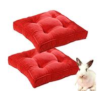 Cojín Cuadrado Grueso para Suelo, Ideal para meditación, para Dormitorio, balcón, Coche, Oficina, Patio, sofá, Lectura, Interior y Exterior (B 45cm/18in (Juego de 2))