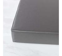 Cojín cuadrado impermeable de 24 x 24 x 6 pulgadas, piel artificial, relleno de espuma de alta calidad, extraíble, fácil de limpiar, para uso en interiores y exteriores